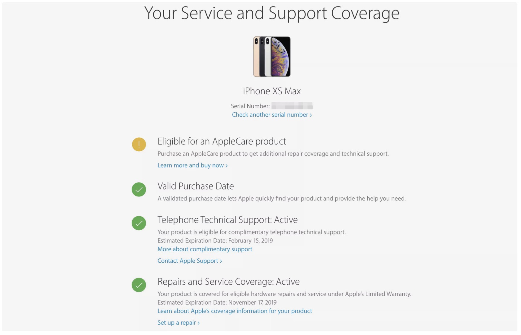 iphone servis ve destek kapsamı sorgulama